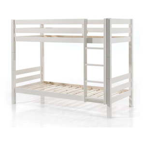 Biela poschodová detská posteľ 90x200 cm Pino - Vipack vyobraziť
