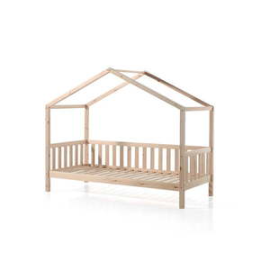 Domčeková detská posteľ z borovicového dreva Vipack Dallas, 90 x 200 cm vyobraziť