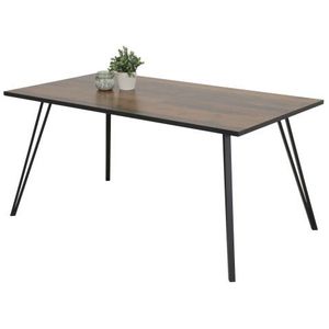 Jedálenský stôl Oksana 160x90 cm, vintage optika dreva% vyobraziť
