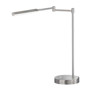 LED stolová lampa v striebornej farbe s kovovým tienidlom (výška 49 cm) Nami – Fischer & Honsel vyobraziť