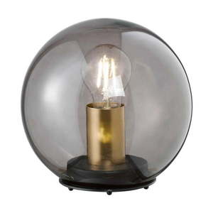 Čierna stolová lampa so skleneným tienidlom Dini – Fischer & Honsel vyobraziť