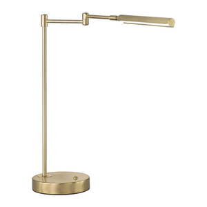 LED stolová lampa v zlatej farbe s kovovým tienidlom (výška 49 cm) Nami – Fischer & Honsel vyobraziť