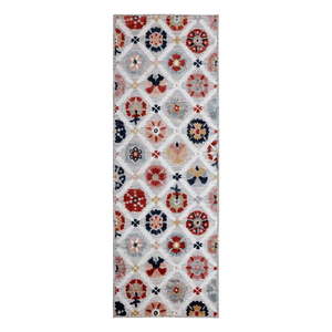 Sivý vonkajší koberec behúň 230x80 cm Flora - Flair Rugs vyobraziť