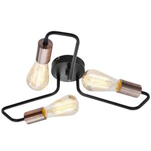 Candellux Čierne stropné svietidlo Herpe pre žiarovku 3x E27 33-66916 vyobraziť