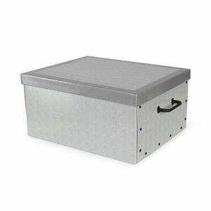 Compactor Skladacia úložná krabica Boston, 50 x 40 x 25 cm, sivá vyobraziť