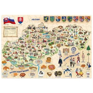 Popular Puzzle Mapa Slovenska, 160 dielikov vyobraziť