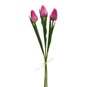 Umelá kytica tulipánov vínová, 50 cm vyobraziť