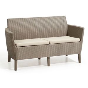KETER Pohovka SALOMON 2 seater sofa | cappuccino vyobraziť