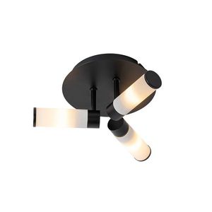 Moderné kúpeľňové stropné svietidlo čierne 3 svietidlo IP44 - Vaňa vyobraziť