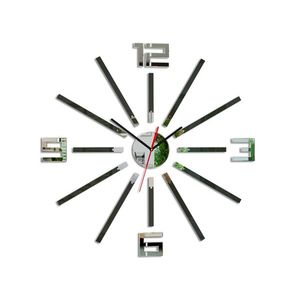 Moderné nástenné hodiny SHEEN WENGE wenge (nalepovacie hodiny na stenu) vyobraziť