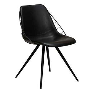 Čierna jedálenská stolička z imitácié kože DAN-FORM Denmark Sway vyobraziť