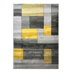 Sivo-žltý koberec Flair Rugs Cosmos, 120 × 170 cm vyobraziť