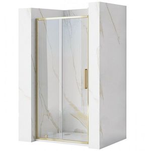 Posuvné sprchové dveře Rea Rapid 110 zlaté vyobraziť