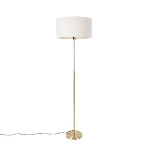 Stojacia lampa nastaviteľná zlatá s tienidlom biela 50 cm - Parte vyobraziť