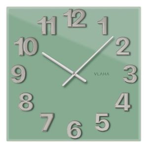Vlaha VCT1109 skleněné hodiny 40 x 40 cm, zelená vyobraziť