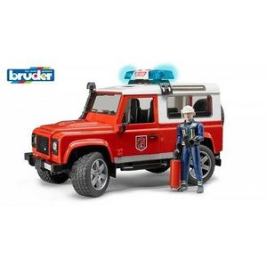 Bruder Hasičské auto Land Rover s hasičom, 28 x 13, 8 x 15, 3 cm vyobraziť