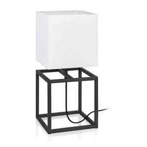 Čierno-biela stolová lampa Markslöjd Cube, 20 x 20 cm vyobraziť