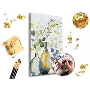 Maľovanie podľa čísel PREMIUM GOLD – Kúsok prírody (Sada na maľovanie podľa čísel ARTMIE so zlatými plátkami) vyobraziť