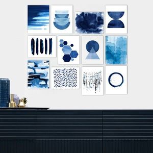 Súprava obrazov Velidas 12 ks 15x20 cm modrá vyobraziť