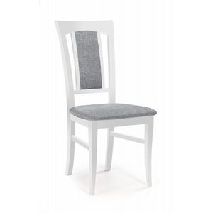 Jedálenská stolička Rado biela/sivá vyobraziť