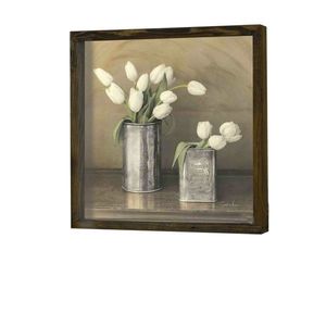 Nástenný obraz Tulip 34x34 cm béžová/biela vyobraziť