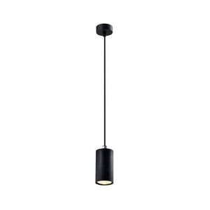Čierne závesné svietidlo s kovovým tienidlom ø 7 cm Tubo - Candellux Lighting vyobraziť