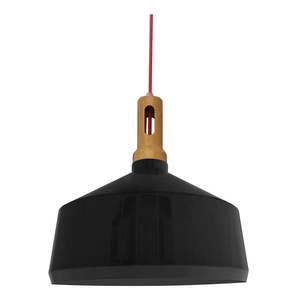 Čierne závesné svietidlo s kovovým tienidlom ø 26 cm Robinson - Candellux Lighting vyobraziť