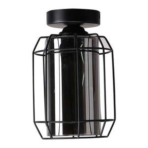 Čierne stropné svietidlo so skleneným tienidlom ø 15 cm Jonera - Candellux Lighting vyobraziť
