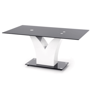 Sconto Jedálenský stôl VISPIR čierna/biela vyobraziť