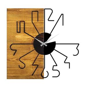 Nástenné hodiny 58 cm 1xAA drevo/kov vyobraziť