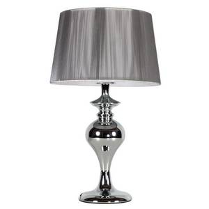 Candellux Strieborná stolová lampa Gillenia pre žiarovku 1x E27 41-11954 vyobraziť