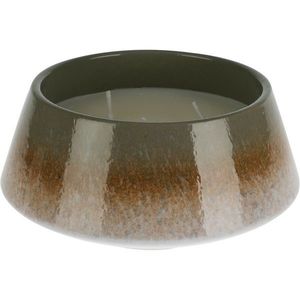 Vonná sviečka Svieža bavlna, keramika hnedá, 15 x 7, 5 cm vyobraziť