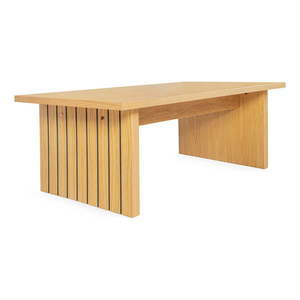 Konferenčný stolík s doskou v dubovom dekore v prírodnej farbe 60x120 cm Stripe - Woodman vyobraziť