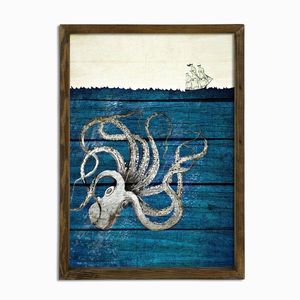 Nástenný obraz Octopus 50x70 cm modrý vyobraziť