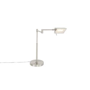 Dizajnová stolná lampa z ocele vrátane LED s dotykovým stmievačom - Notia vyobraziť