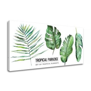 Obraz na stenu s textom Tropical paradise (moderné obrazy s textom) vyobraziť