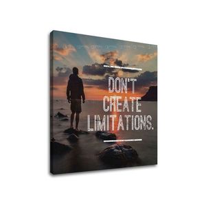 Motivačný obraz na stenu Don´t create limitations (obrazy s textom) vyobraziť