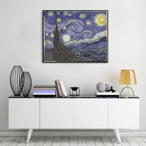 Obraz na plátne Vincent van Gogh - Hviezdna noc (reprodukcie obrazov) vyobraziť