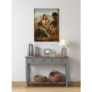 Obraz na plátne Leonardo da Vinci - Svätá rodina so svätou Annou (reprodukcie obrazov) vyobraziť