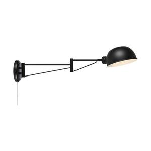 Markslöjd Markslöjd 108587 - Nástenná lampa PORTLAND 1xE27/40W/230V čierna vyobraziť