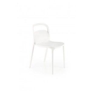 Stohovateľná jedálenská stolička K490 Halmar Biela vyobraziť