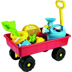 Detský záhradný vozík s príslušenstvom, červená vyobraziť