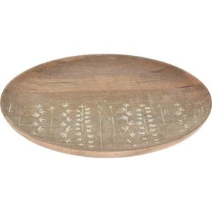 Dekoračný tanier z mangového dreva Tamala, 30 x 2 cm vyobraziť