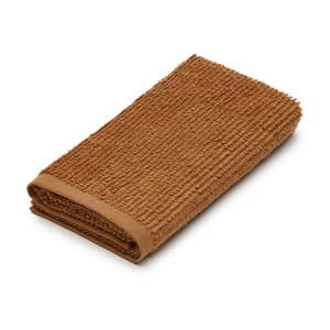 Hnedý bavlnený uterák 50x90 cm Yeni - Kave Home vyobraziť