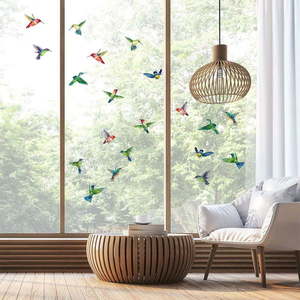 Súprava samolepiek na okno 20 ks 40x60 cm Hummingbirds - Ambiance vyobraziť