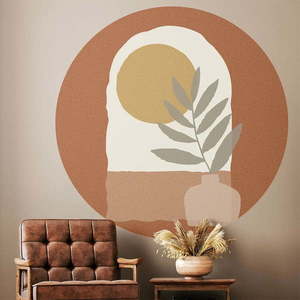 Samolepka na stenu 120x120 cm Sunrise and Olive Branch – Ambiance vyobraziť
