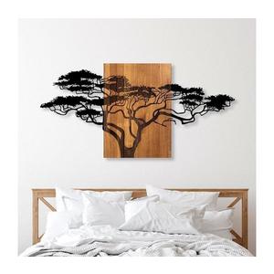 Nástenná dekorácia 70x144 cm strom drevo/kov vyobraziť