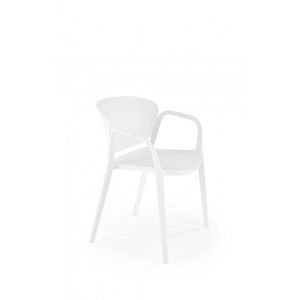 Stohovateľná jedálenská stolička K491 Halmar Biela vyobraziť