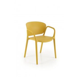 Stohovateľná jedálenská stolička K491 Halmar Horčicová vyobraziť