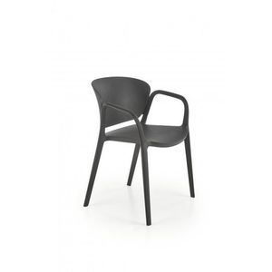 Stohovateľná jedálenská stolička K491 Halmar Čierna vyobraziť